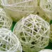 Wicker Balls White 20 Pack