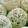 Wicker Balls White 20 Pack