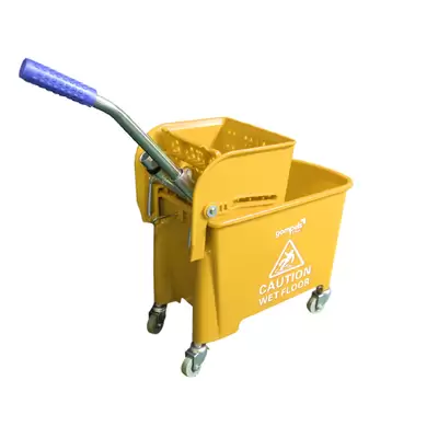 Soclean Mop Bucket With Wringer 20l - Colour: Yellow