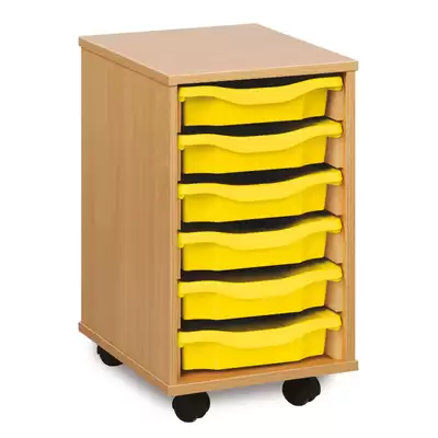 Mobile Drawer Unit With 6 Trays