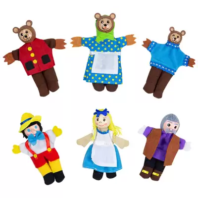 Goldilocks Finger Puppets 6 Pack