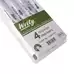 Writy Drywipe Markers Assorted Bullet Tip 4 Pack