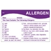 Removable Allergen Food Prep Label 51 x 76mm 500