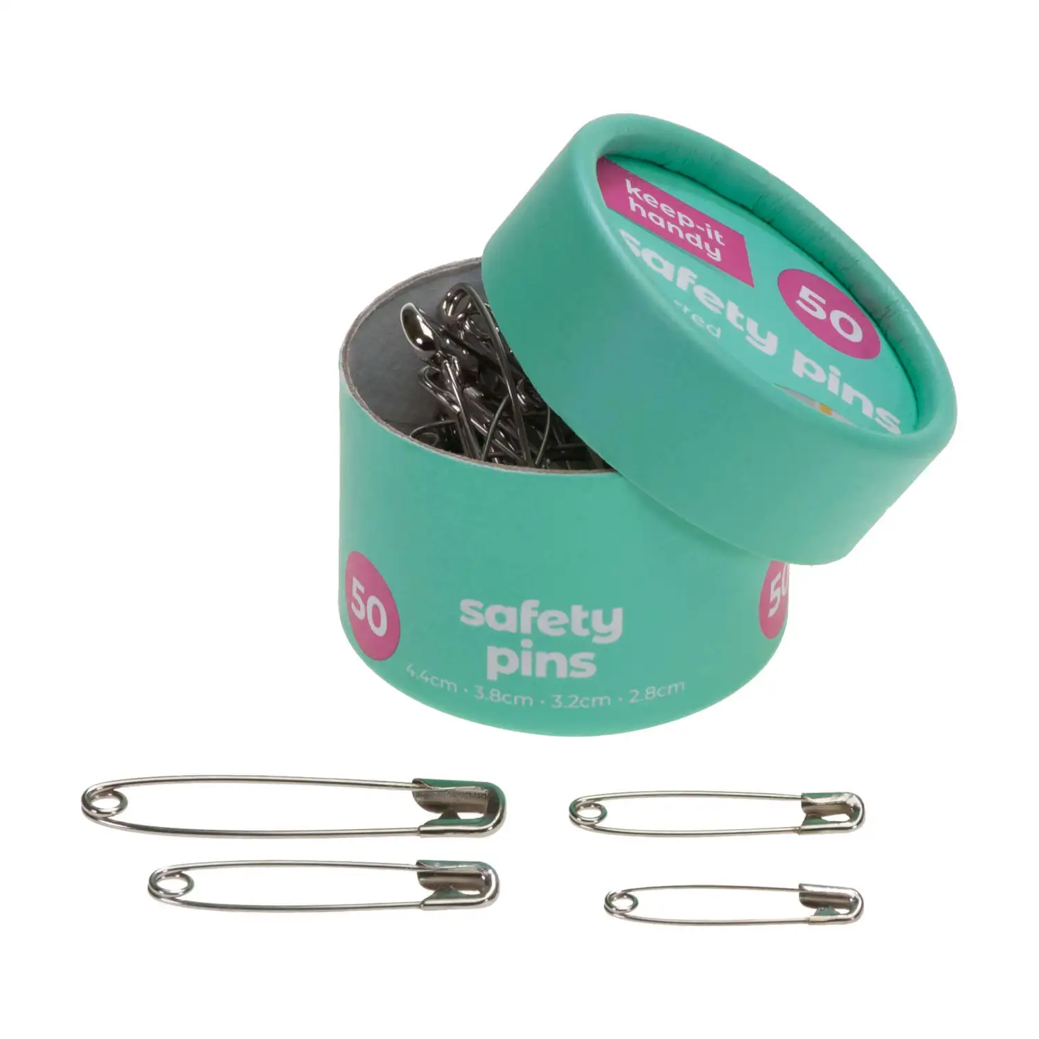 Safety Pins Mixed Sizes 50 Pack G2p100