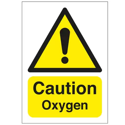 Safety Signs Vinyl - Type: Oxygen