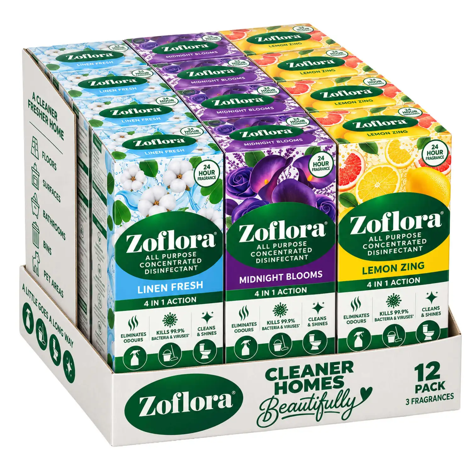 Zoflora 12x120ml Assorted Disinfectant