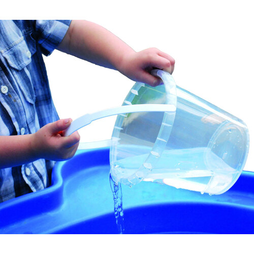 Water/Play Sand Buckets Clear 8 Pk Gompels HealthCare
