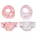 Doll's Bibs and Nappies Patterned 4 Pack