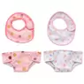 Doll's Bibs and Nappies Patterned 4 Pack