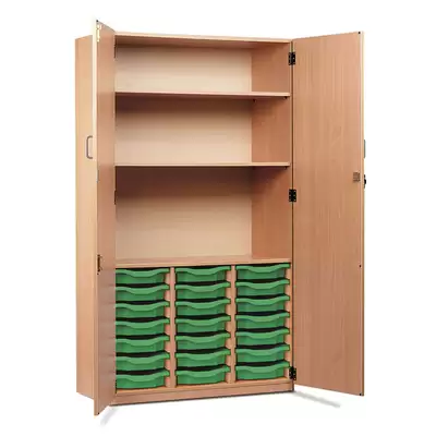 Lockable Storage Cupboard With 21 Drawers