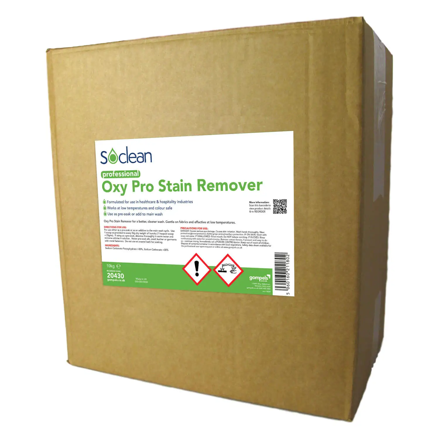Soclean Oxy Stain Remover 10kg G2p100