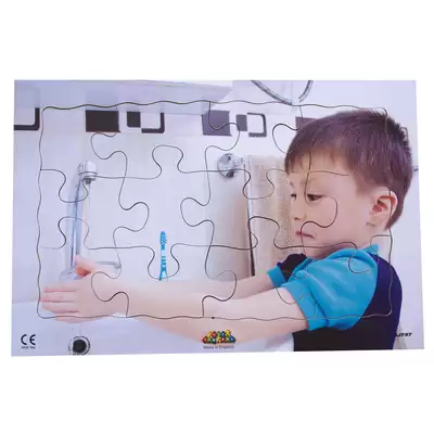 Washing Hands Puzzle 12 Piece