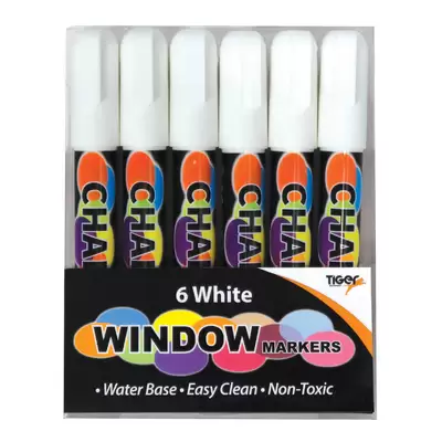 Chalk Markers White 6 Pack