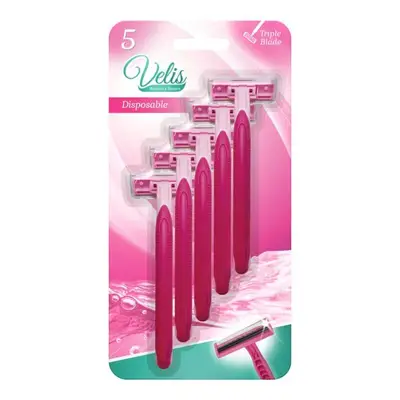 Triple Blade Disposable Razor Ladies 5 Pack G2p100