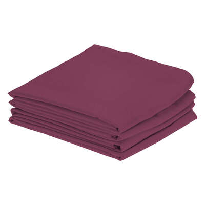 Fire Retardant Bedding Set Burgundy - Type: Pillowcase Pair 4 Pack
