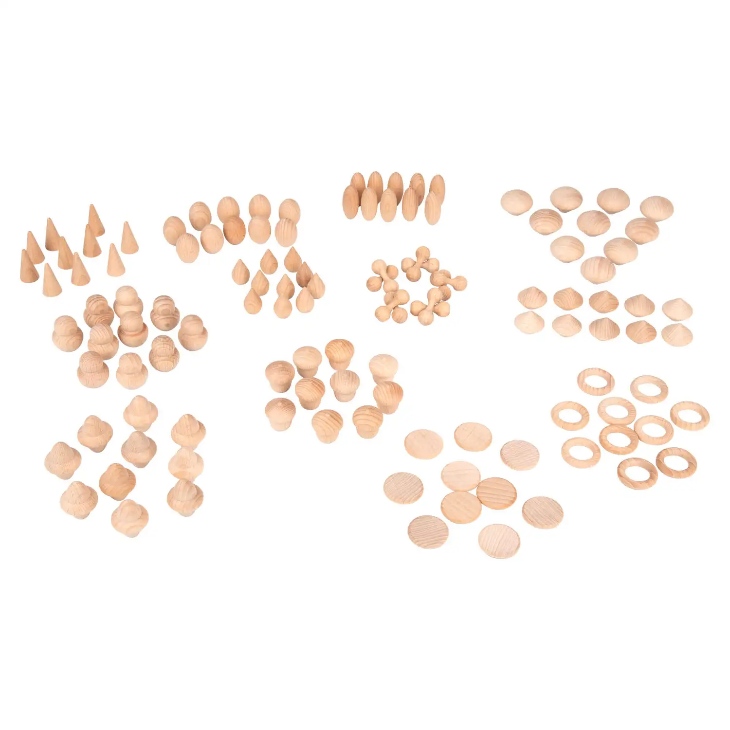 Wooden Treasures Natural Set 120 Pieces