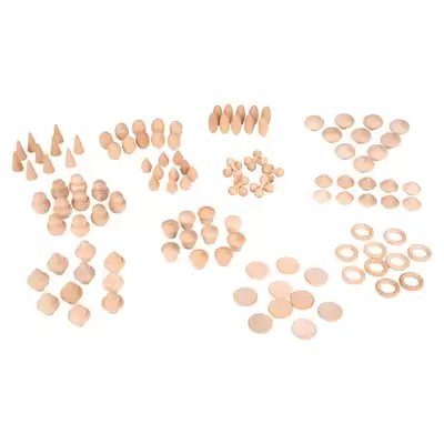 Wooden Treasures Natural Set 120 Pieces