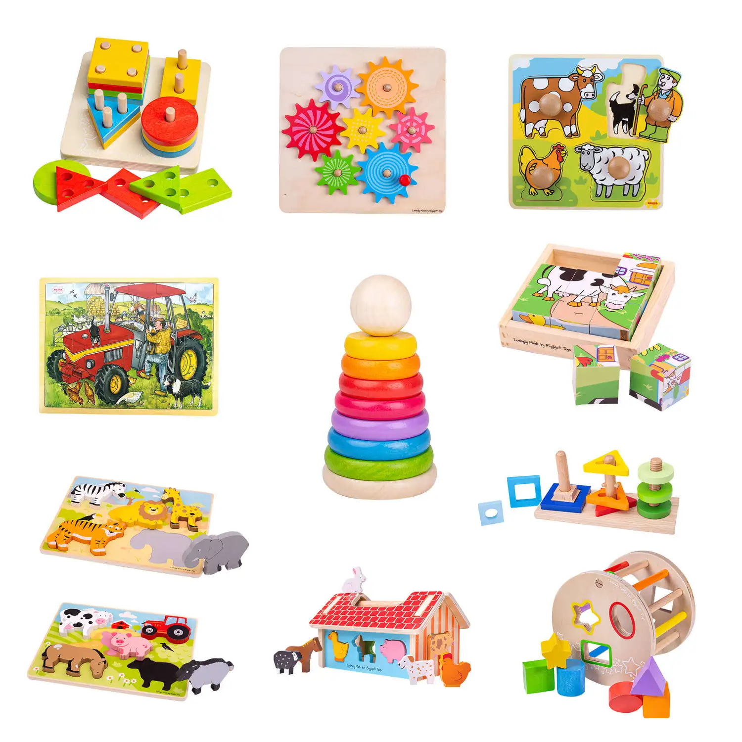 Puzzles and Jigsaws Nursery Set 11 Pack Gompels Care & Nursery