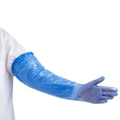 Gauntlet Polythene Blue 50 Pack Gompels Care Education Supplies