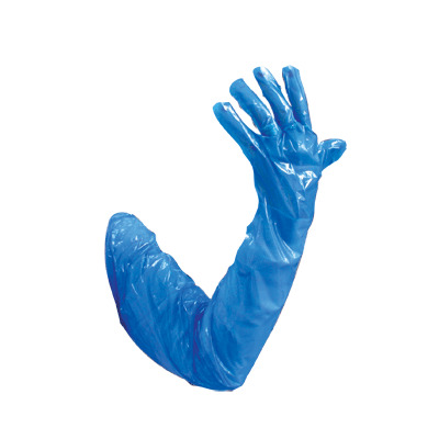 Gauntlet Polythene Blue 50 Pack