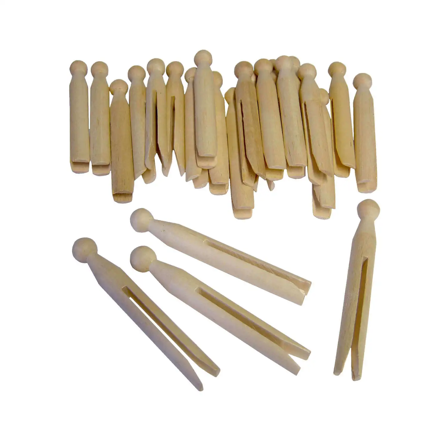 Wooden Dolly Pegs 24 Pack G2p100