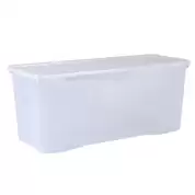 Wham Storage Box and Lid 133 Litre Clear 2 Pack