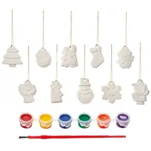 Christmas Paint Your Own Decorations 10 Pieces