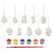 Christmas Paint Your Own Decorations 10 Pieces