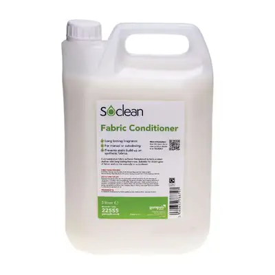 Soclean Fabric Conditioner 5 Litre 2 Pack G3p50