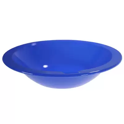 Swixz Polycarbonate Narrow Rimmed Bowls 172mm 12 Pack - Colour: Blue