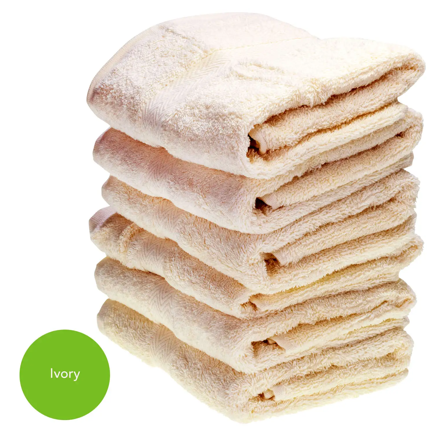 Ivory Hand Towel 50x90cm 500gsm x 6 G2p100