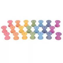Rainbow Wooden Spools