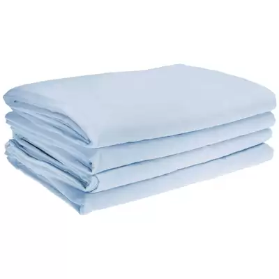 Fire Retardant Bedding Set Pale Blue - Type: Single Duvet Cover 4 Pack