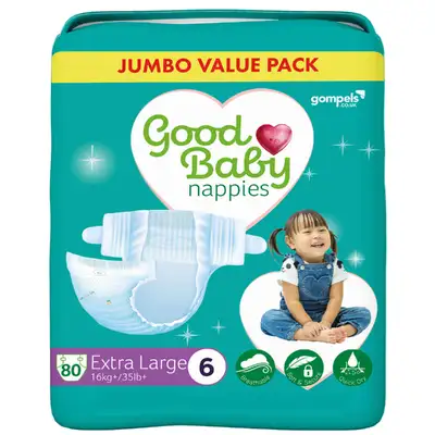 Good Baby Nappies Size 6 Extra Large 80 Pack G3p95