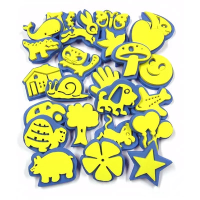 Crafty Foam Paint Stamps Assorted Pack 24