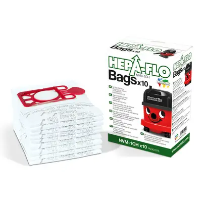 Nvm-1ch Numatic Henry Hepaflo Vacuum Bags 10 Pack G2p100