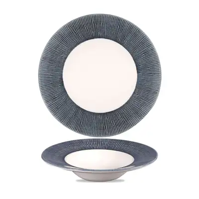 Churchill Bamboo Spinwash Mist Wide Rim Bowl 12 Pack