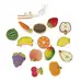 Olly and Oby Wooden Lacing Fruit and Veg 14 Pack