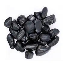 Polished Black Stones 1kg