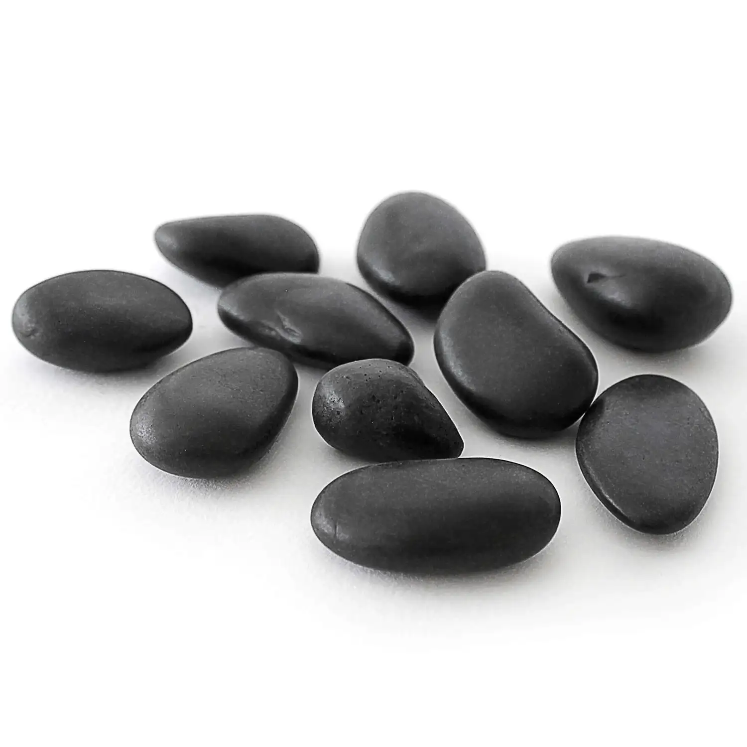 Polished Black Pebbles 1.5kg G2p100