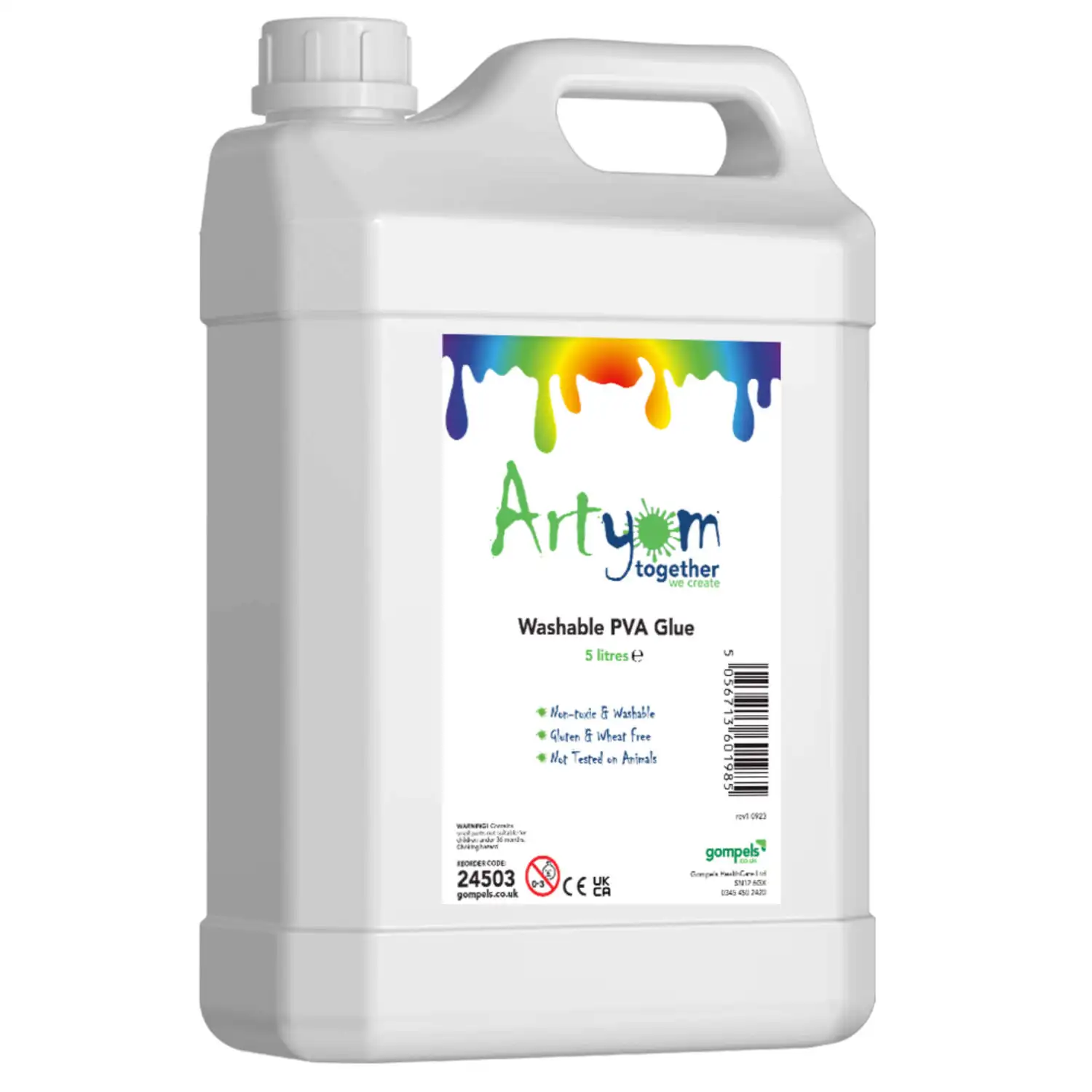 Artyom Washable White PVA Glue 5 Litre G2p100