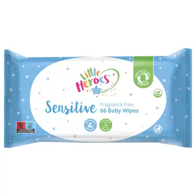 Little Heroes Sensitive Baby Wipes 66 Pack