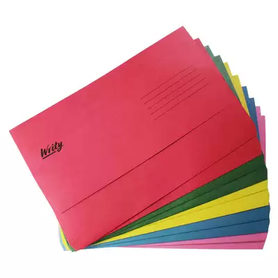 Writy A4 Document Wallet Assorted 50 Pack