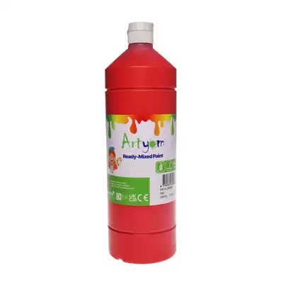 Artyom Ready Mixed Poster Paint 1 Litre - Colour: Red