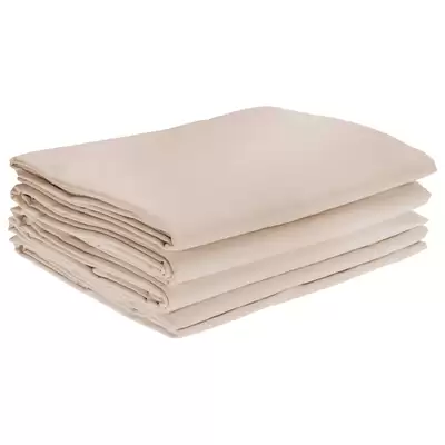 Fire Retardant Bedding Set Latte - Type: Single Flat Sheet 4 Pack