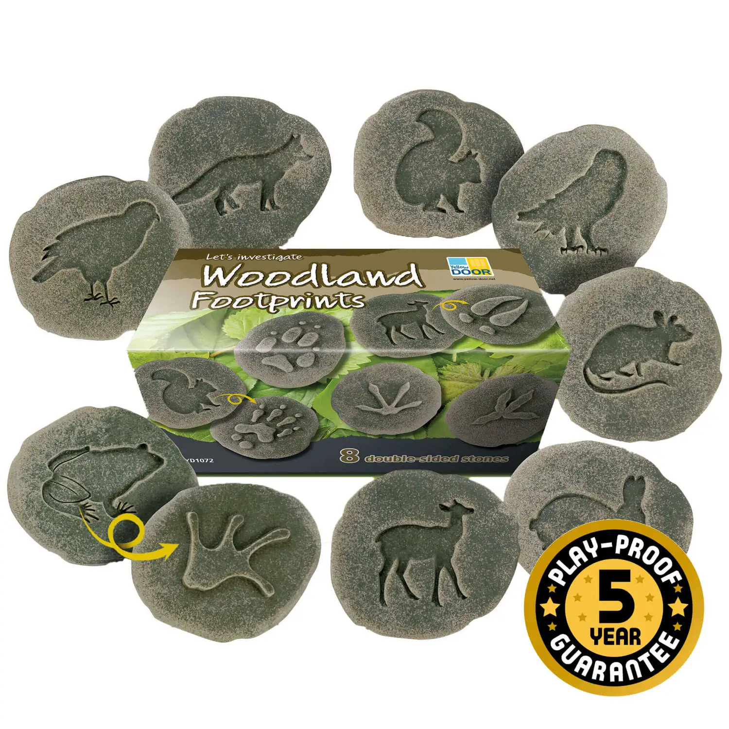 Let's Investigate Woodland Footprints 8 Pack