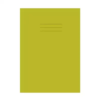Writy A4+ Exercise Book 7mm Squares 80 Page 50 Pack - Colour: Yellow