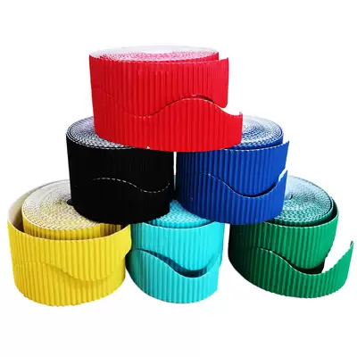 Border Rolls Wavy Assorted 5.7cm x 7.5m 6 Pack