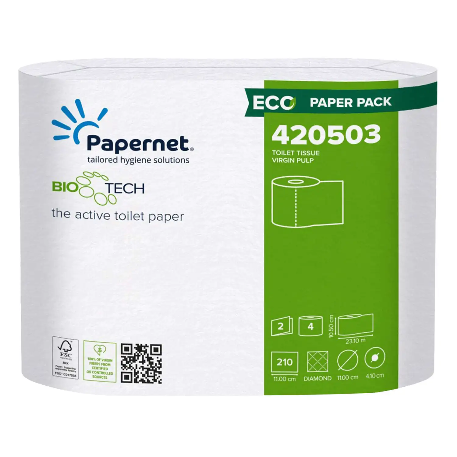 Bio Tech Anti Clog Toilet Roll 210 Sheet 2ply 40 Pack