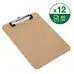 A5 Hardboard Clipboard 12 Pack